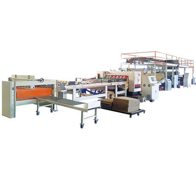 Jakość  Semi Automatic 2 Ply Corrugated Cardboard Production Line Corrugated Roll Former with 60-100m/min Speed fabryka
