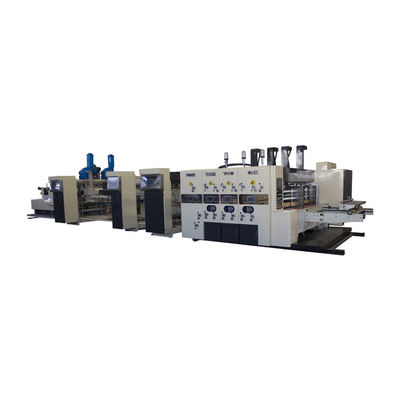 Jakość  Fully Automatic Inline Flexo Folder Gluer Casemaker with Rotary Die Cutter for Corrugated Carton Box Production fabryka