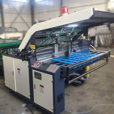 Półautomatyczna maszyna do laminowania fletów z tektury falistej