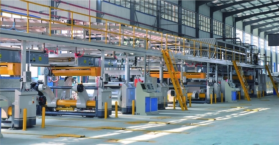 Całkowicie automatyczna linia produkcyjna 3/5 warstw papieru falistego