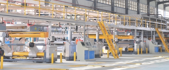 Automatyczna linia do produkcji tektury falistej 380V 50HZ 1 rok gwarancji
