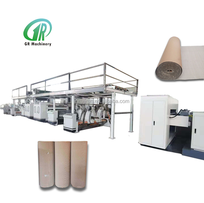 Papierowa tektura falista 5-warstwowa linia produkcyjna