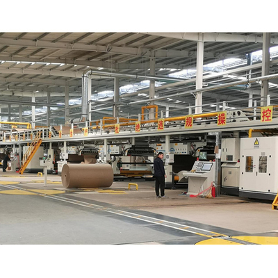 Linia do produkcji tektury falistej pięciowarstwowej o grubości 2500 mm z dużą prędkością