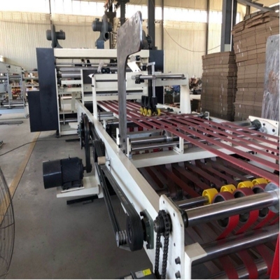Dostosowywalny idealny papier falisty Flexo Folder Gluer Machine Półautomatyczny