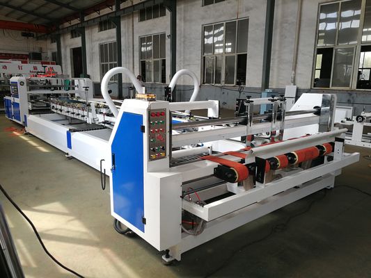 Automatyczny folder Gluer Stitcher dla 3 i 5 Ply Karton z sterowaniem PLC i 200m/min prędkość klejenia