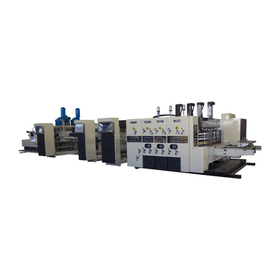 Szybki rotacyjny Flexo Folder Gluer Slotter Inline z wykrojnikiem